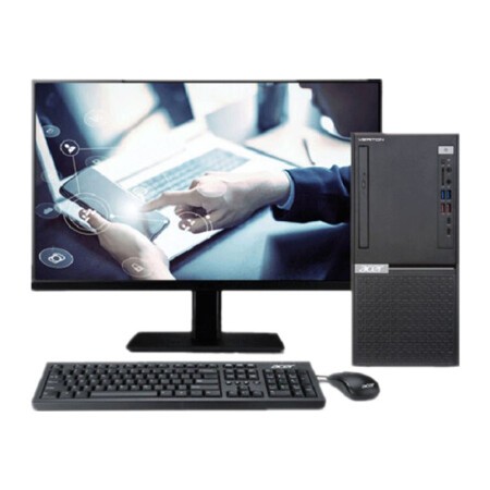 宏碁/acer veriton e450 台式计算机(i5-10400/8gb/256g/23.8英寸)